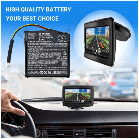 Batterie für TomTom Star 20, 700mAh, Li-Ion, 3.7V, ALHL03708003, HQ