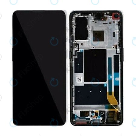 OnePlus 9 - LCD Display + Touchscreen Front Glas + Rahmen (Astral Black) OLED