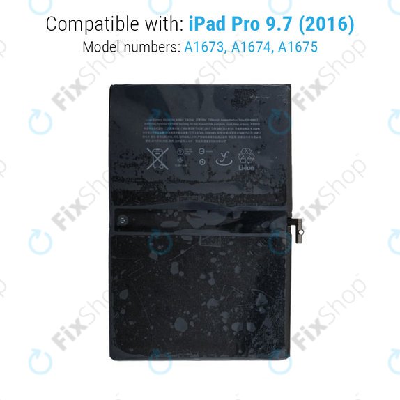 Akku Batterie für iPad Pro 9.7" (2016), 7306mAh