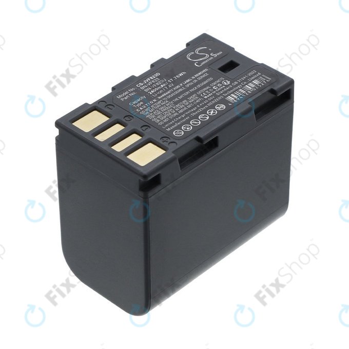 Batterie für JVC EX-Z2000, GR-D720, D740, D750, D770, 2400mAh, Li-Ion, 7.4V, BN-VF823, HQ