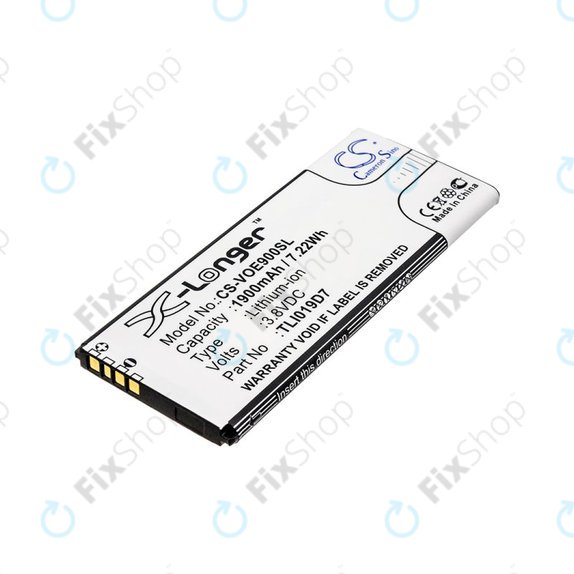 Akku batterie für Alcatel 1 Dual Sim, TCL 5033, Vodafone VFD, Telstra, 1900mAh, Li-Ion, 3.8V, TLI019D7, HQ