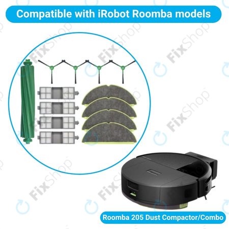 iRobot Roomba 205 Dust Compactor, DustCompactor Combo - Komplett-set
