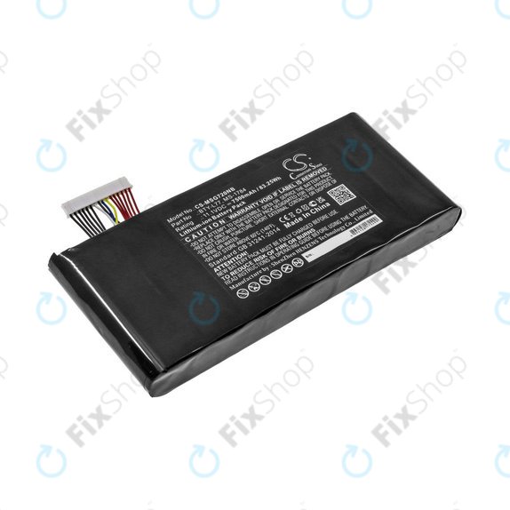Batterie für MSI GT72, MSI WT72, 7500mAh, Li-Ion, 11.1V, BTY-L77, HQ