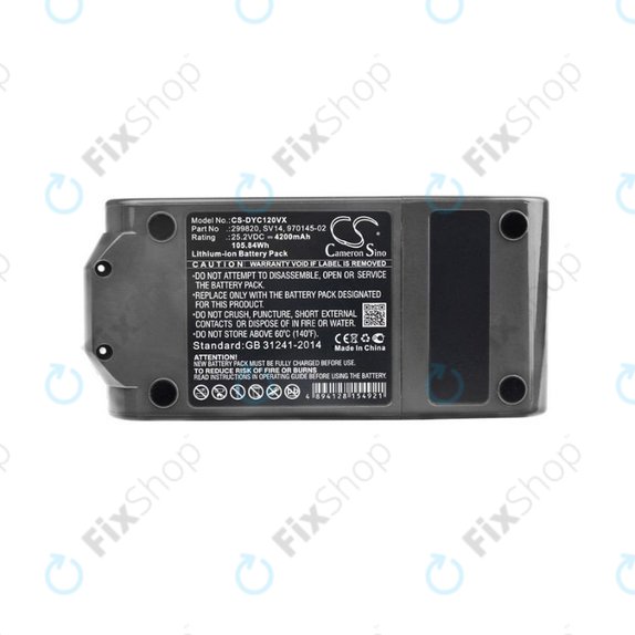 Dyson V11 - Akku Batterie 299820, SV14, 970145-02 Li-Ion 25.2V 4200mAh HQ