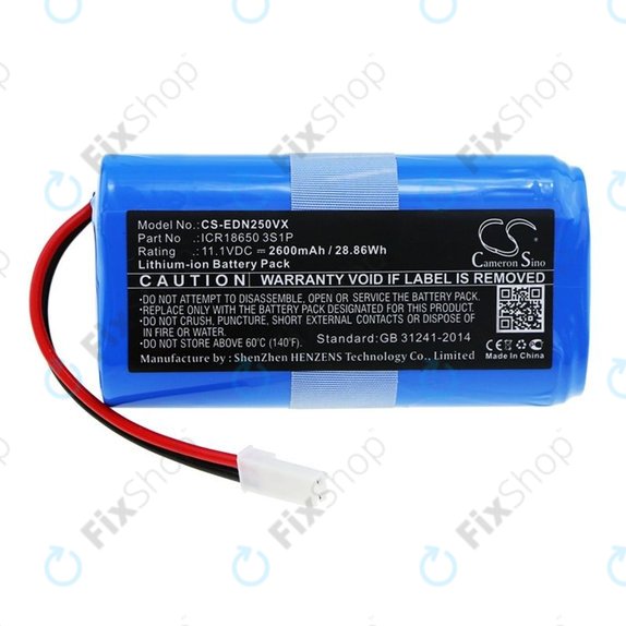 Ecovacs CEN250, V700 - Akku Batterie ICR18650 3S1P Li-Ion 11.1V 2600mAh HQ