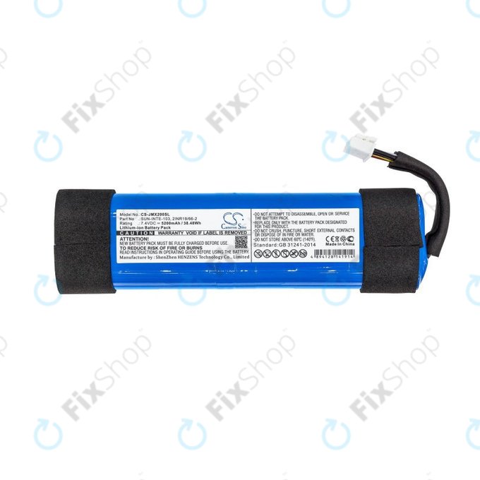Batterie für JBL Xtreme 2, 5200mAh, Li-ion, 7.4V, SUN-INTE-103, HQ