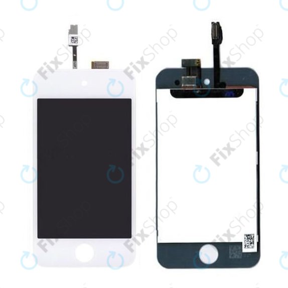 Apple iPod Touch (4th Gen) - LCD Display + Touchscreen Front Glas + Rahmen (White) TFT