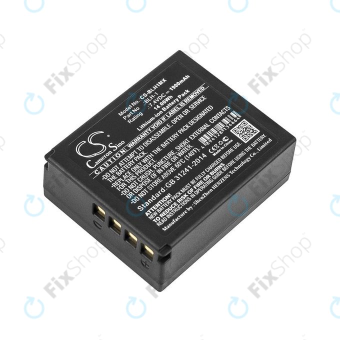 Akku batterie für Olympus EM1, 1900mAh, Li-Ion, 7.4V, BLH-1, HQ