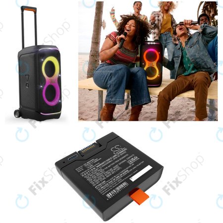 Batterie für JBL Partybox Club 320, Partybox Stage 320, Xtreme 4, 10000mAh, Li-Ion, 7.4V, FG4CELL21700G, HQ