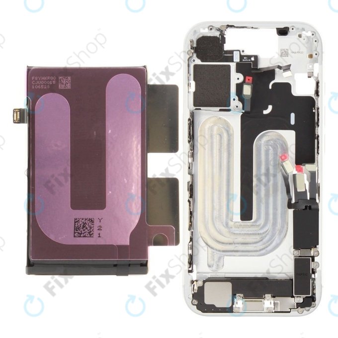 Mittelrahmen mit Batterie für iPhone 17 | White | ZD076-00749 | Genuine Apple