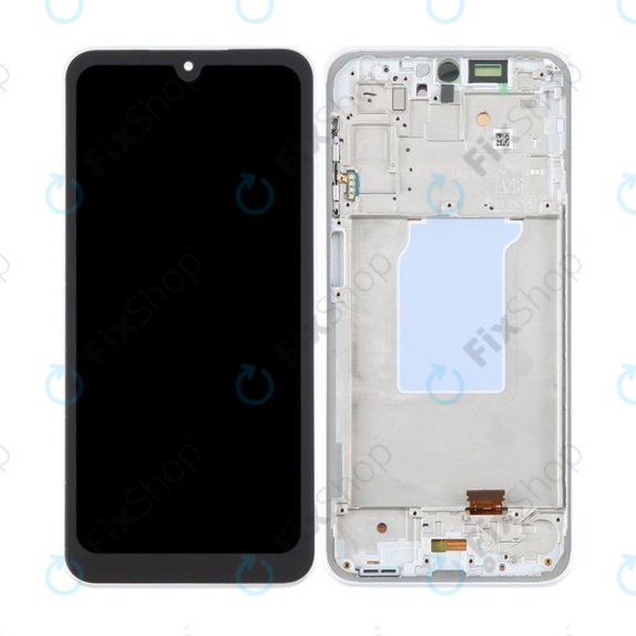 Samsung Galaxy A26 A266E - LCD Display + Touchscreen Front Glas + Rahmen (White) OLED