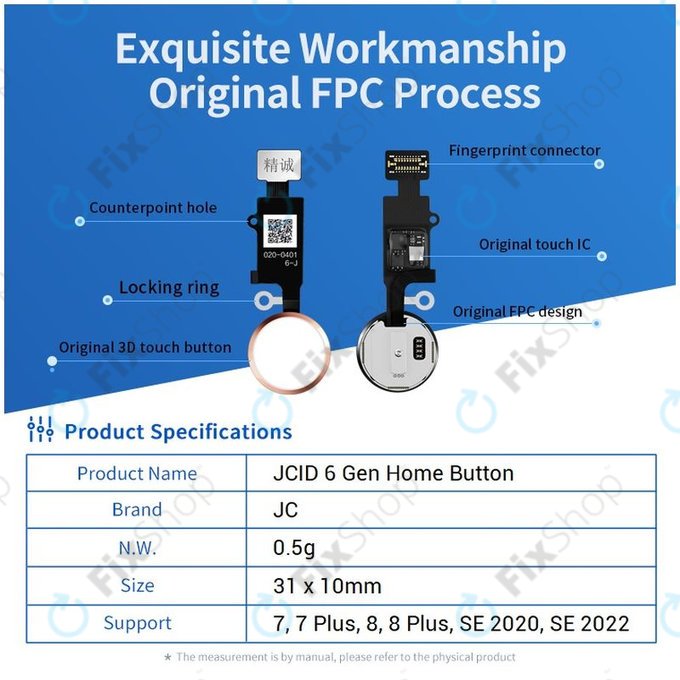 Apple iPhone 7, 7 Plus, 8, 8 Plus, SE (2020), SE (2022) - Home Taste JCID 7 Gen (Rose Gold)