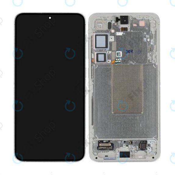 Samsung Galaxy S24 Plus S926B - LCD Display + Touchscreen Front Glas + Rahmen (Marble Grey) - GH82-33410B Genuine Service Pack