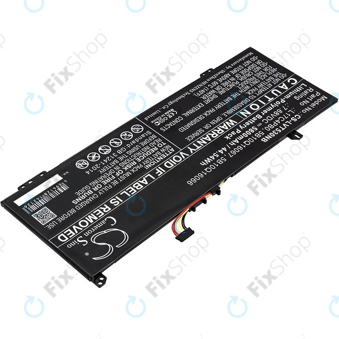 Akku batterie für Lenovo Air 14, Flex 6, Ideapad 530, Yoga 530, 5800mAh, Li-Pol, 7.68V, L17C4PB0, HQ