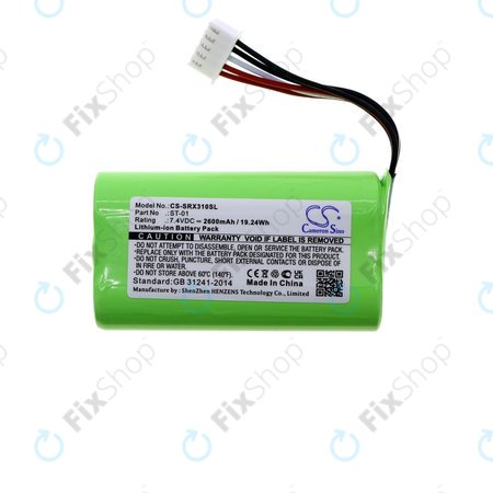 Batterie für Sony SRS X3, XB2, XB20, 2600mAh, Li-Ion, 7.4V, ST-01, HQ