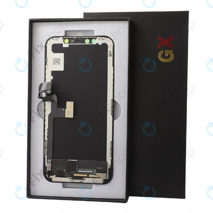 Display Hard OLED für iPhone XS Max, Touchscreen-Glas mit Rahmen, FixPremium
