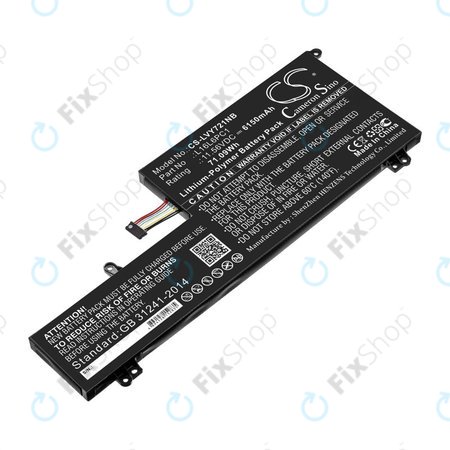 Batterie für Lenovo Yoga 720-15, 6150mAh, Li-Pol, 11.56V, L16L6PC1, HQ