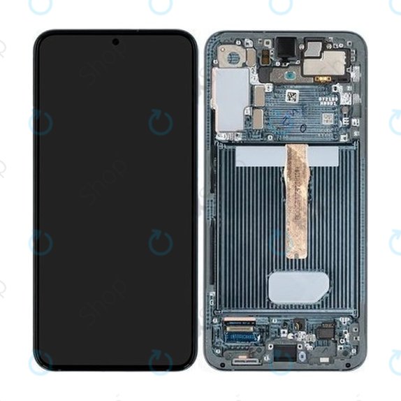 Samsung Galaxy S22 Plus S906B - LCD Display + Touch Screen + Frame (Green) - GH82-27500C, GH82-27501C Genuine Service Pack