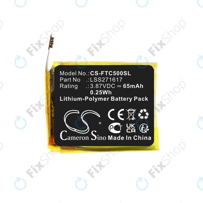 Akku batterie für Fitbit Charge 5, 65mAh, Li-Pol, 3.87V, LSS271617, HQ