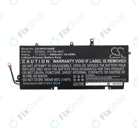 Akku batterie für HP Elitebook 1040 G3, 3900mAh, Li-Pol, 11.4V, BG06XL, HQ