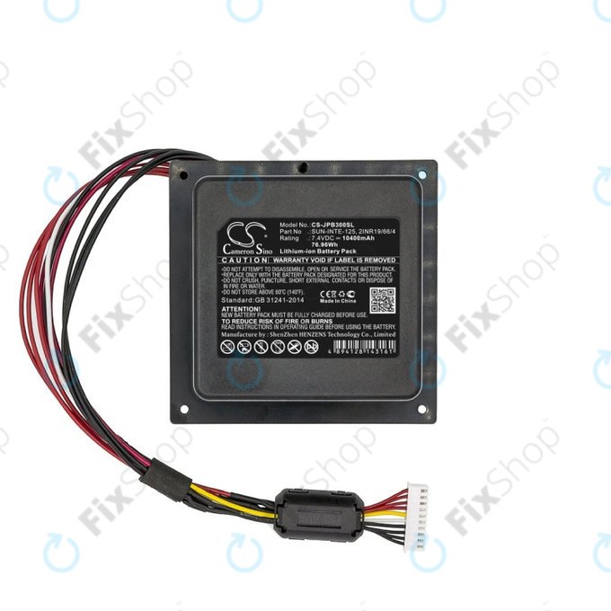Batterie für JBL PartyBox 300, 10400mAh, Li-Ion, 7.4V, SUN-INTE-125, HQ