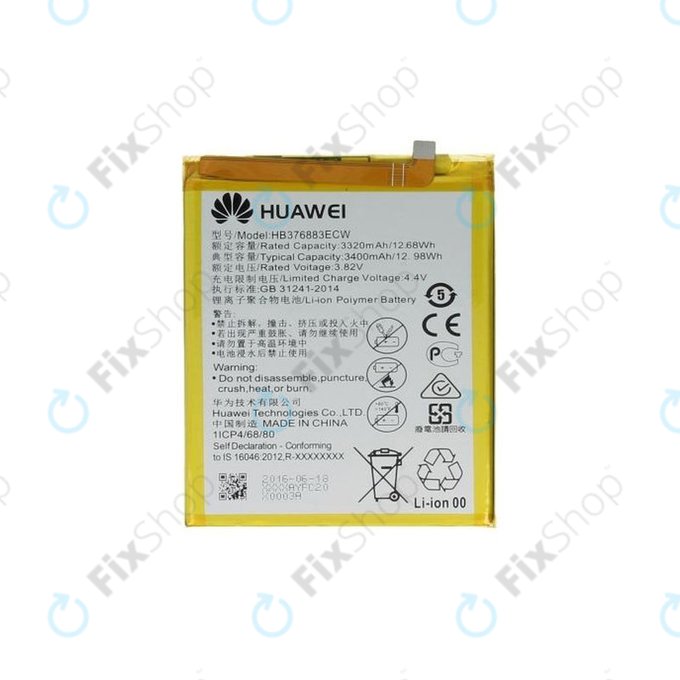 Huawei P9 Plus - Akku Batterie HB376883ECW 3400mAh - 24022009 Genuine Service Pack