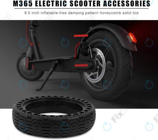 Xiaomi Mi Electric Scooter 1S, 2 M365, Essential, Pro, Pro 2 - Dauerhaft, Schlauchloser Reifen (Typ 2) (Black)