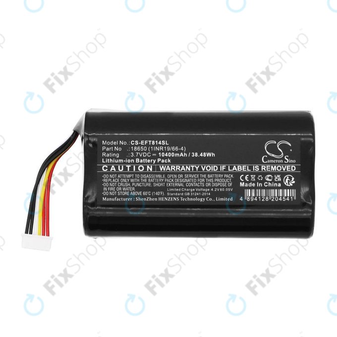 Akku batterie für Eufy Cam 2 Pro, T8140r, 10400mAh, Li-Ion, 3.7V, 18650 (1INR19/66-4), HQ