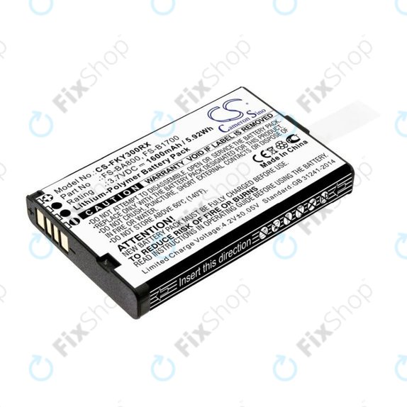 Akku batterie für Flysky FA605, FS-GT2B, FS-I10, 1600mAh, Li-Pol, 3.7V, FS-BA800, HQ