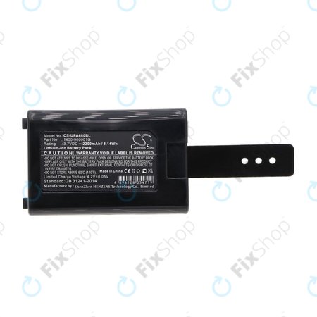 Akku batterie für Unitech HT680, 2200mAh, Li-Ion, 3.7V, 1400-900005G, HQ