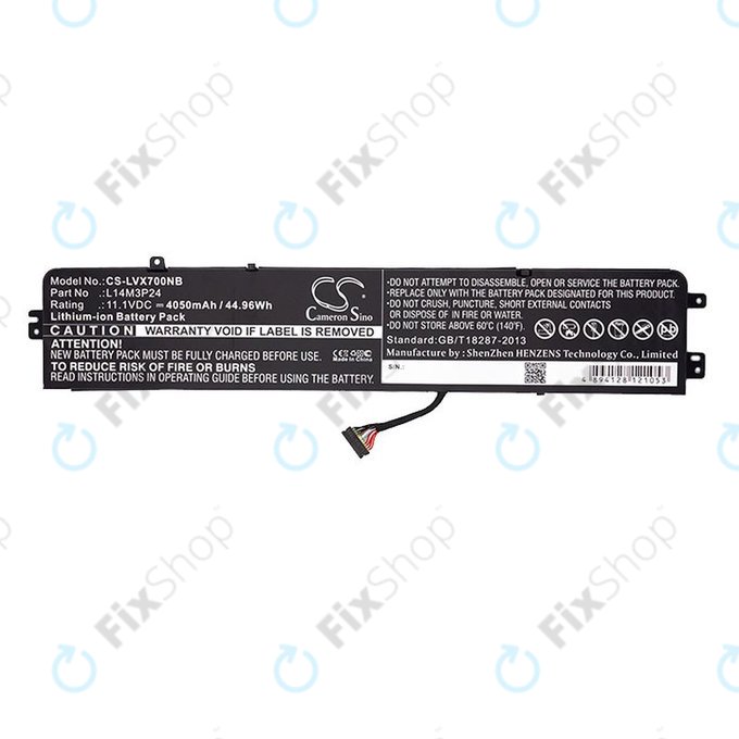 Akku batterie für Lenovo Ideapad 700, Legion Y520, R720, 4050mAh, Li-Ion, 11.1V, L14M3P24, HQ