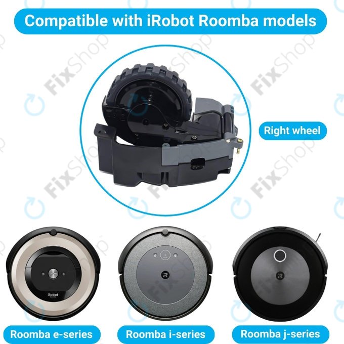 iRobot Roomba e-series, i-series, j-series - Rad mit Motor (Links)
