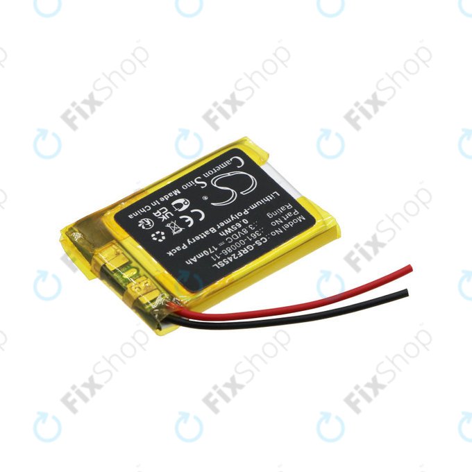 Batterie für Garmin Forerunner 245, Forerunner 245 Music, 170mAh, Li-Pol, 3.8V, 361-00086-11, HQ