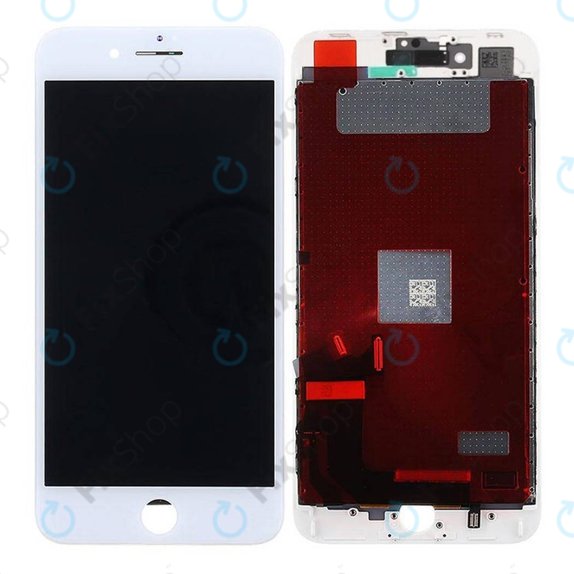 Display für iPhone 8 Plus, White, Touchscreen-Glas mit Rahmen