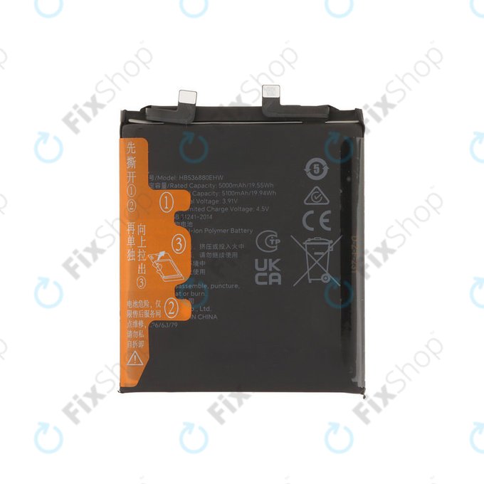 Akku für Honor Magic5 Pro PGT-N19, 5100mAh, HB536880EHW, Genuine Service Pack