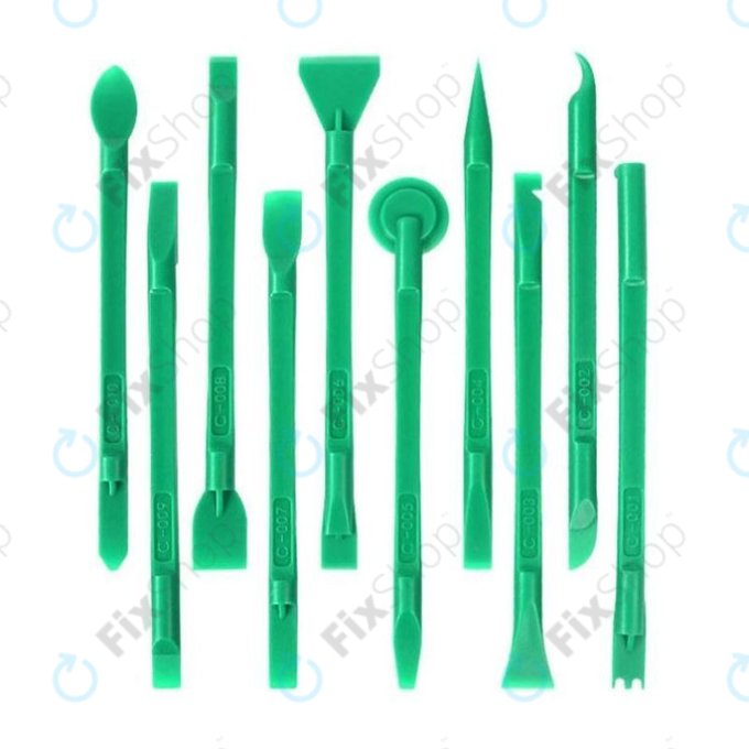 Relife RL-049C - Doppelseitiges Demontagewerkzeug-Set 10in1 (Grün)