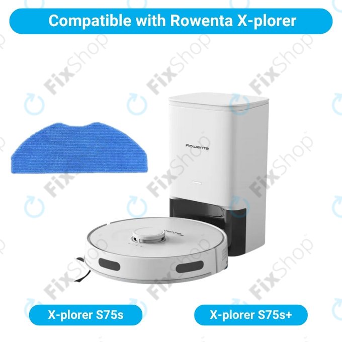 Wischtuch, 2 Stk. für Rowenta X-plorer S75s, S75s+