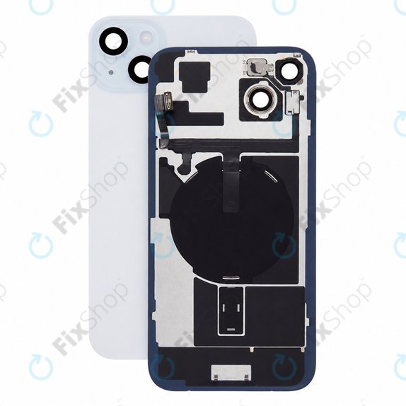 Glas der Rückabdeckung für iPhone 15 Plus, Black, Pulled A