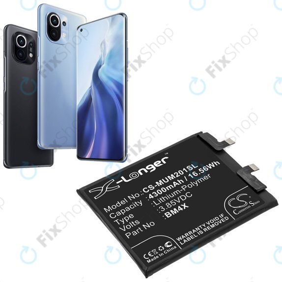 Xiaomi Mi 11 - Akku Batterie BM4X 4300mAh HQ