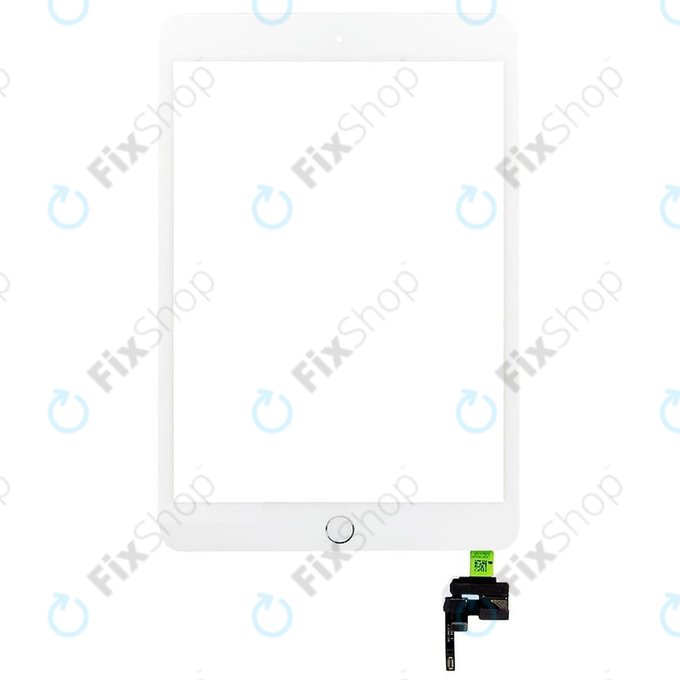 Apple iPad Mini 3 - Touchscreen Front Glas + IC Connector Anschluss (White)