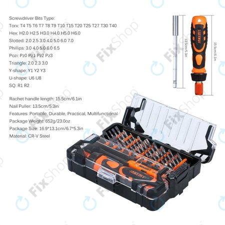 Jakemy JM-6124 - Präzisionsschraubendreher-Werkzeugsatz 48in1
