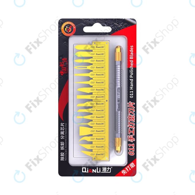 QianLi ToolPlus 011 - Handpolierte Klingen mit Handgriff 16in1