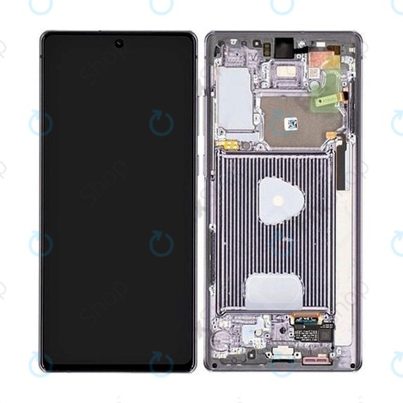 Samsung Galaxy Note 20 N980B - LCD Display + Touchscreen Front Glas + Rahmen (Black) OLED