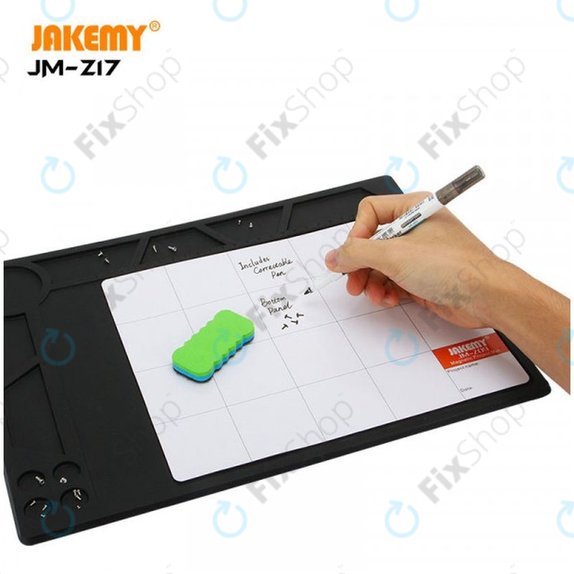 Jakemy JM-Z17 - ESD hitzebeständiges Silikonpad - 36 x 26cm + magnetisches Pad