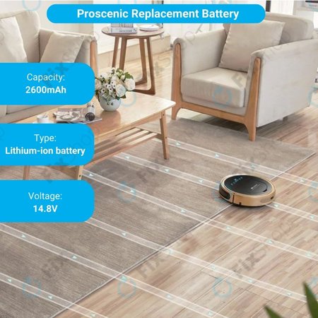 Proscenic Cocoa Smart 780T, 790T, Summer P1s, P2s - Akku Batterie VR1717 Li-Ion 14.8V 2600mAh HQ