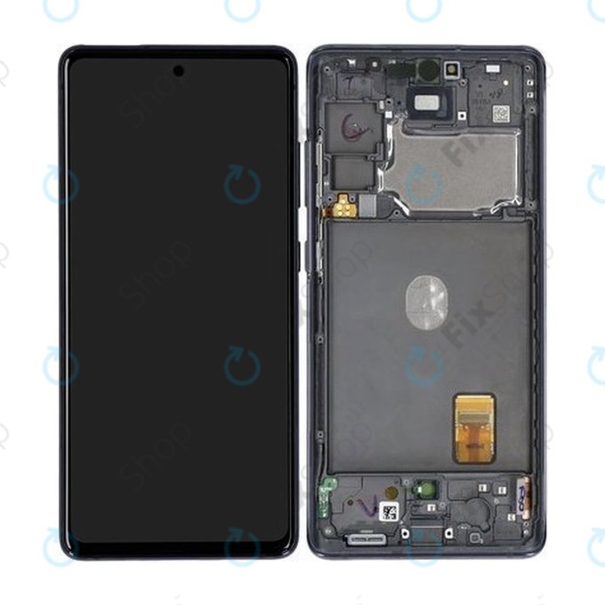 Samsung Galaxy S20 FE 5G G781B - LCD Display + Touchscreen Front Glas + Rahmen (Cloud Navy) - GH82-24214A, GH82-24215A, GH82-29056A, GH82-31320A Genuine Service Pack