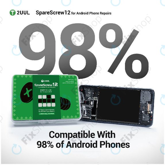 Phillips Schraubenset für Android-Reparaturen, 2UUL SC12, 1200 Stk./Packung