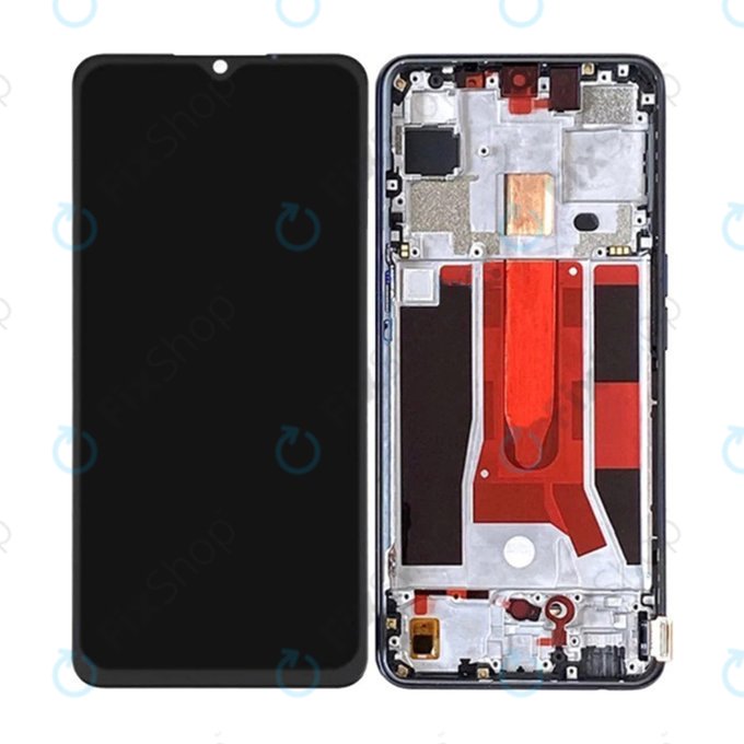 Oppo A91 - LCD Display + Touchscreen Front Glas + Rahmen - REF-OPPOA9101 Genuine Service Pack