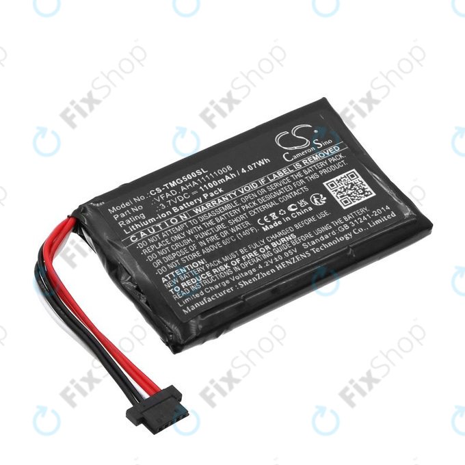 Akku batterie für TomTom GO 5000, 5100, 6000, 6100, 6200, Pro 5250, 1100mAh, Li-Ion, 3.7V, VFAD, HQ