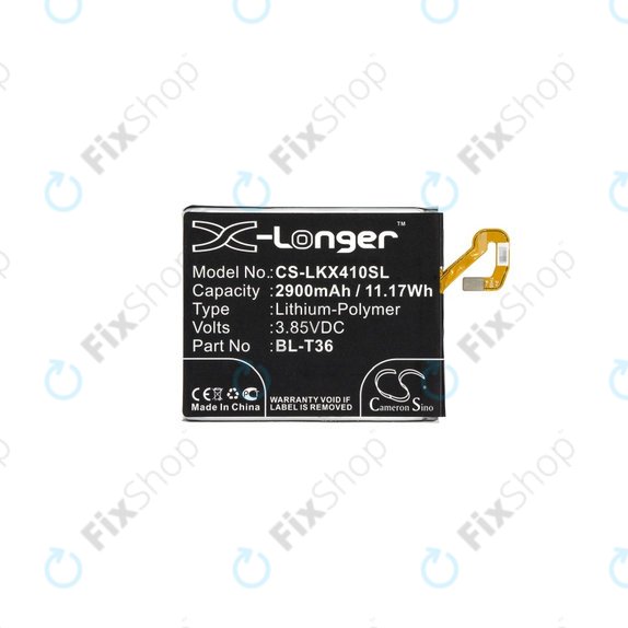 LG K10 (2018), K11, K11 Plus, K11 Prime, K30, Harmony 2 - Akku Batterie BL-T36, EAC63638201 2900mAh HQ